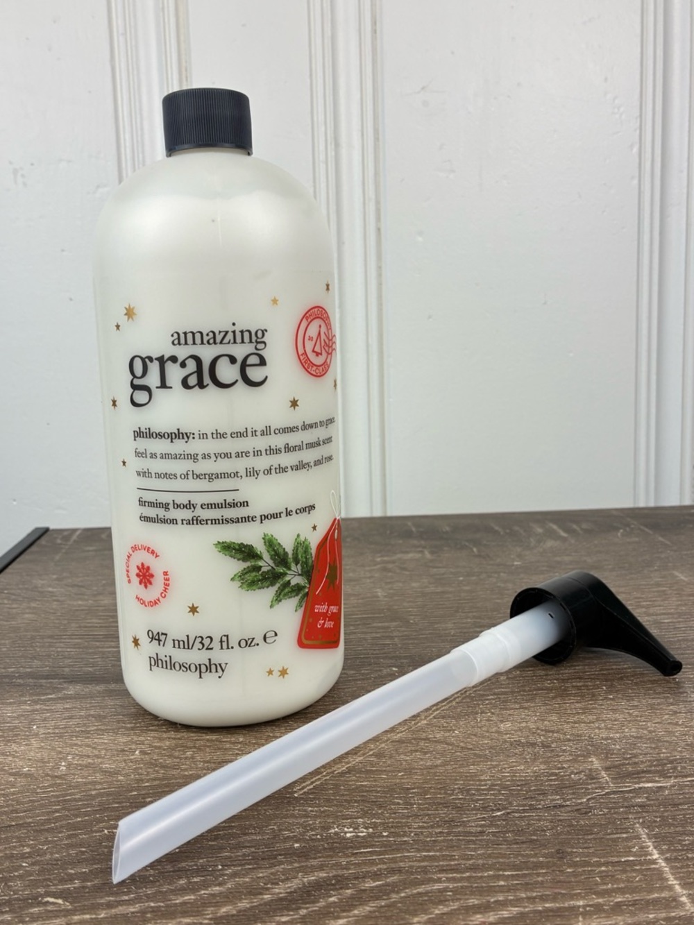 NEW Philosophy Amazing Grace Firming Body Emulsion Holiday 32 fl oz with Pump